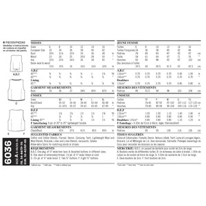 New Look Pattern 6036 Misses' & Men's Vests