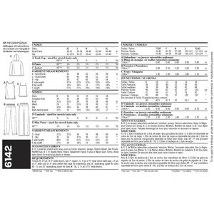 New Look Sewing Pattern 6142 Misses' & Men's Separates