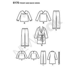 New Look Sewing Pattern 6170 Toddlers' and Child's Cozywear