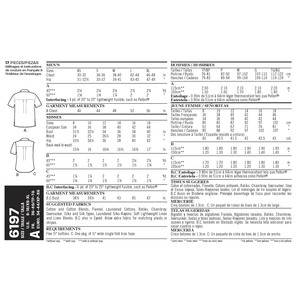 New Look Sewing Pattern 6197 Misses' and Men's Shirts