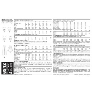 New Look Sewing Pattern 6242 Misses' Corset Top, Pants and Skirt