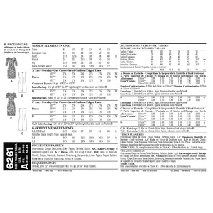 New Look Sewing Pattern 6261 Misses' Dress with Neckline Variations