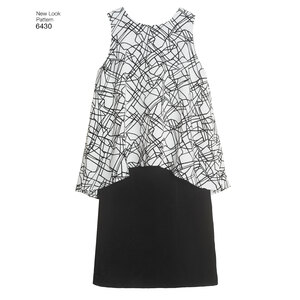 New Look Pattern 6430 Misses' Dress in Two Lengths