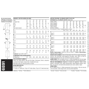 New Look Pattern 6891 Misses' Tops
