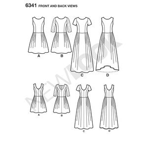 New Look Sewing Pattern 6341 Misses' Dress in Three Lengths