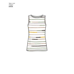 New Look Pattern 6458 Misses' Easy Knit Separates