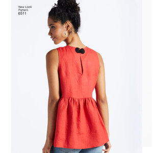 New Look Pattern 6511 Misses' Tops With Length and Sleeve Variations