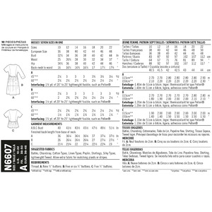 New Look Sewing Pattern N6607 Misses' Mini Dress , Tunic and Top