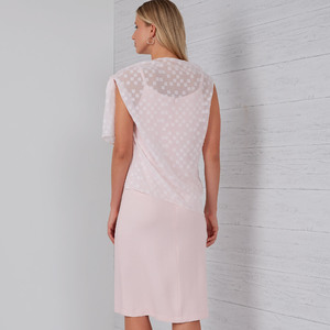 New Look Sewing Pattern N6653 Misses' Dress With Shoulder Tie Topper