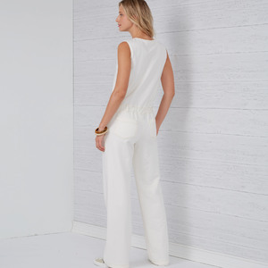 New Look Sewing Pattern N6661 Misses' Relaxed Fit Jumpsuit With Drawstring Waist