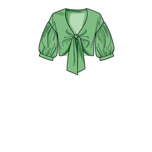 New Look Sewing Pattern N6677 Misses' Softly Tied Jacket With Puffed Sleeves