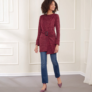 New Look Sewing Pattern N6686 Misses' Knit Top In Two Lengths