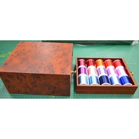 MINI TREASURE CHEST 8111 - Rayon 1000m x 30 Spools in Great Chest of Drawers