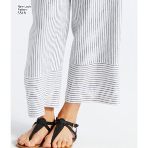 New Look Pattern 6518 Misses' Dress, Tops in Two Lengths, Pants, and Shorts