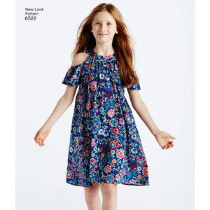 New Look Pattern 6522 Child's and Girls' Dresses and Top