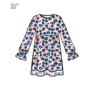 New Look Pattern 6533 Misses' Babydoll Top with Leggings