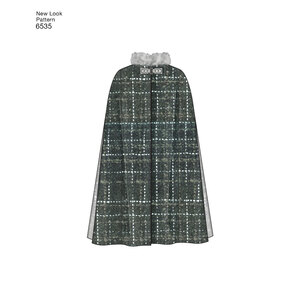 New Look Pattern 6535 Misses' Capes in Four Lengths