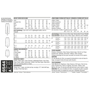 New Look Pattern 6544 Misses' Skirts and Pants