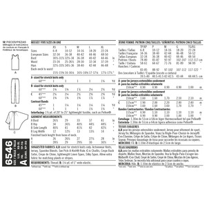 New Look Pattern 6546 Misses' Separates