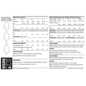 New Look Sewing Pattern 6588 Unisex Tops
