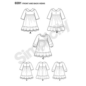 New Look Sewing Pattern 6591 Children's Dress
