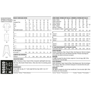 New Look Sewing Pattern N6609 Misses' 2-Piece Dress