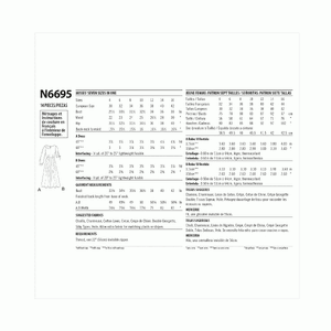 New Look Sewing Pattern N6695 Misses’ Dresses