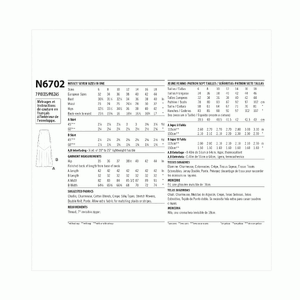 New Look Sewing Pattern N6702 Misses’ Skirts