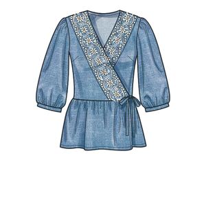 New Look Sewing Pattern N6720 Misses' Tops Sizes 6-18