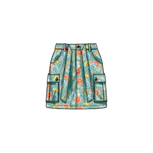 Misses’ Cargo Skirts, Sizes 6-14 Simplicity Sewing Pattern 9924H5