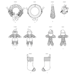 Simplicity Sewing Pattern S3056 Holiday Crafts