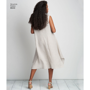 Simplicity Sewing Pattern 8640 Women's / Plus Size Dress or Tunic AA Sizes 10-18