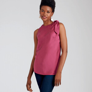 Simplicity Sewing Pattern S9045 Misses' Tops With Optional Neck Ties R5 Sizes 14-22