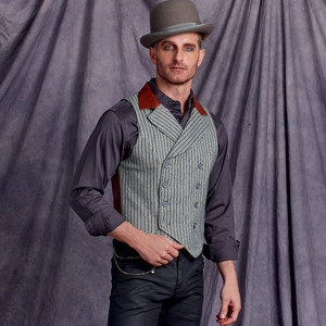 Simplicity Sewing Pattern S9087 Men's Steampunk Corset Vests BB Sizes 46-52