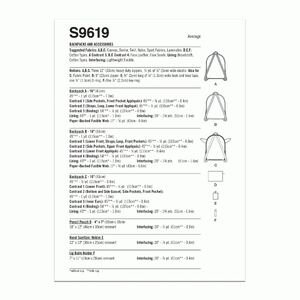 Simplicity Sewing Pattern S9619 Disney Star Wars Backpacks and Accessories