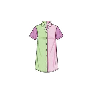 Simplicity Sewing Pattern S9763A Girls' Shirtdresses, Shirts & Hat Sizes 7-14