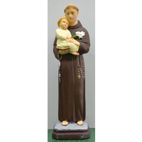 Saint Anthony Indoor Outdoor Polyvinyl Statue 30cm Virtually Unbreakable
