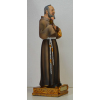 Saint Padre Pio Statue, Resin 14cm (5.5")