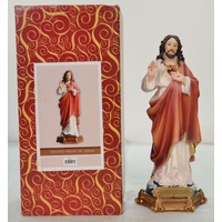 Sacred Heart Of Jesus Statue, 205mm (8") High Resin Statue