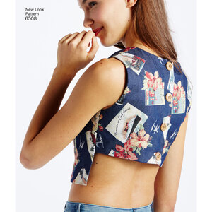 New Look Pattern 6508 Misses' Dress with Open or Closed Back Variations