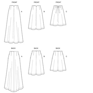 New Look Sewing Pattern N6642 Misses' Raised Waist Skirts