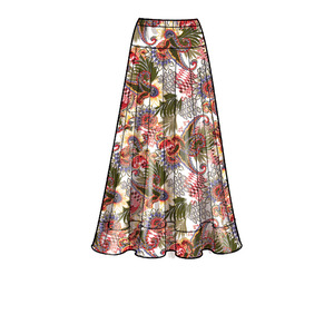 New Look Sewing Pattern N6668 Misses' Pull-Over V-Neck Sleeveless Top With Elastic Waist & Skirt