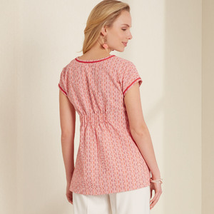 New Look Sewing Pattern N6672 Misses' Pull-Over Top or Tunic With Pleat & Trim Detail