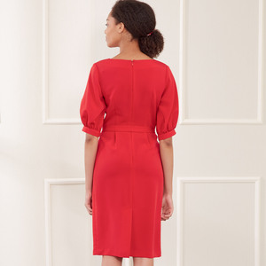New Look Sewing Pattern N6679 Misses' Knee Length Dress With Sleeve Variations