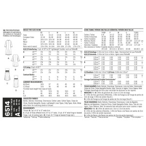 New Look Pattern 6514 Misses' Coat or Vest with Sleeve and Length Variations