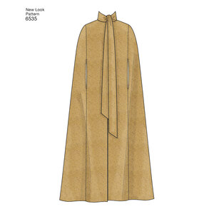 New Look Pattern 6535 Misses' Capes in Four Lengths