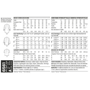New Look Pattern 6561 Misses' Shirts in Three Lengths