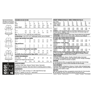 New Look Sewing Pattern 6591 Children's Dress