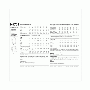 New Look Sewing Pattern N6701 Misses’ One-Shoulder Tops