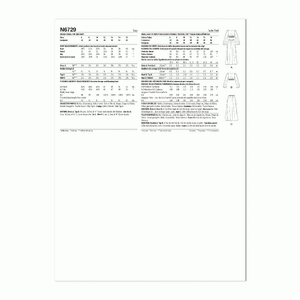 New Look Sewing Pattern N6729 Misses' Dress, Top and Skirt